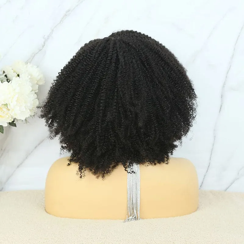 Uche - Afro Kinky Curly HD Lace 5X5 Lace Closure Wig