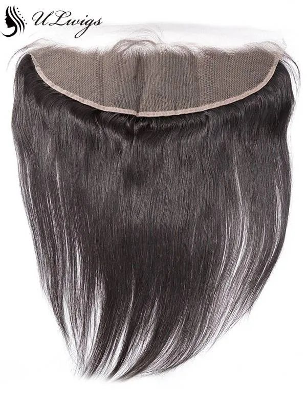 ULWIGS Pre-Plucked Ear To Ear Lace Frontal With 3 Thick Bundles Straight Weaves