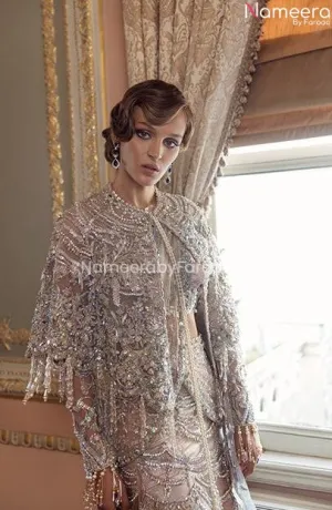 Unique Ivory Asian bridal Lehenga Designer Dress #BN787