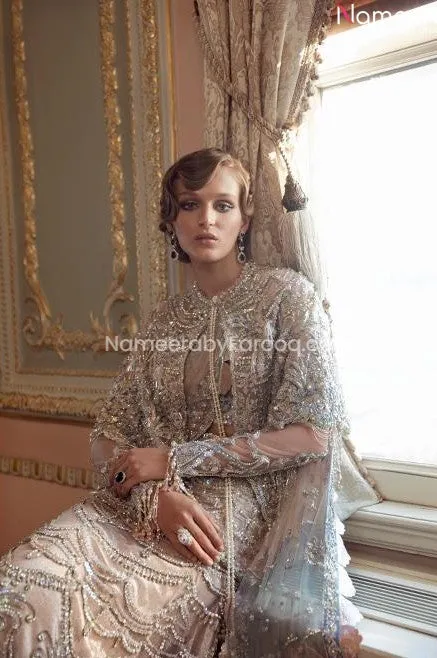 Unique Ivory Asian bridal Lehenga Designer Dress #BN787