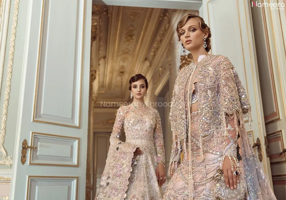 Unique Ivory Asian bridal Lehenga Designer Dress #BN787