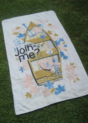 Vintage Join Me Beach Towel