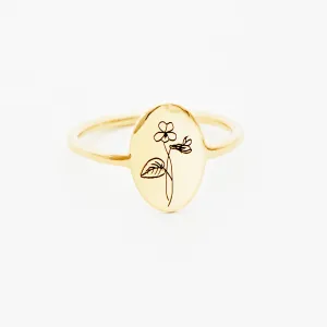 Violet Ring - February Flower