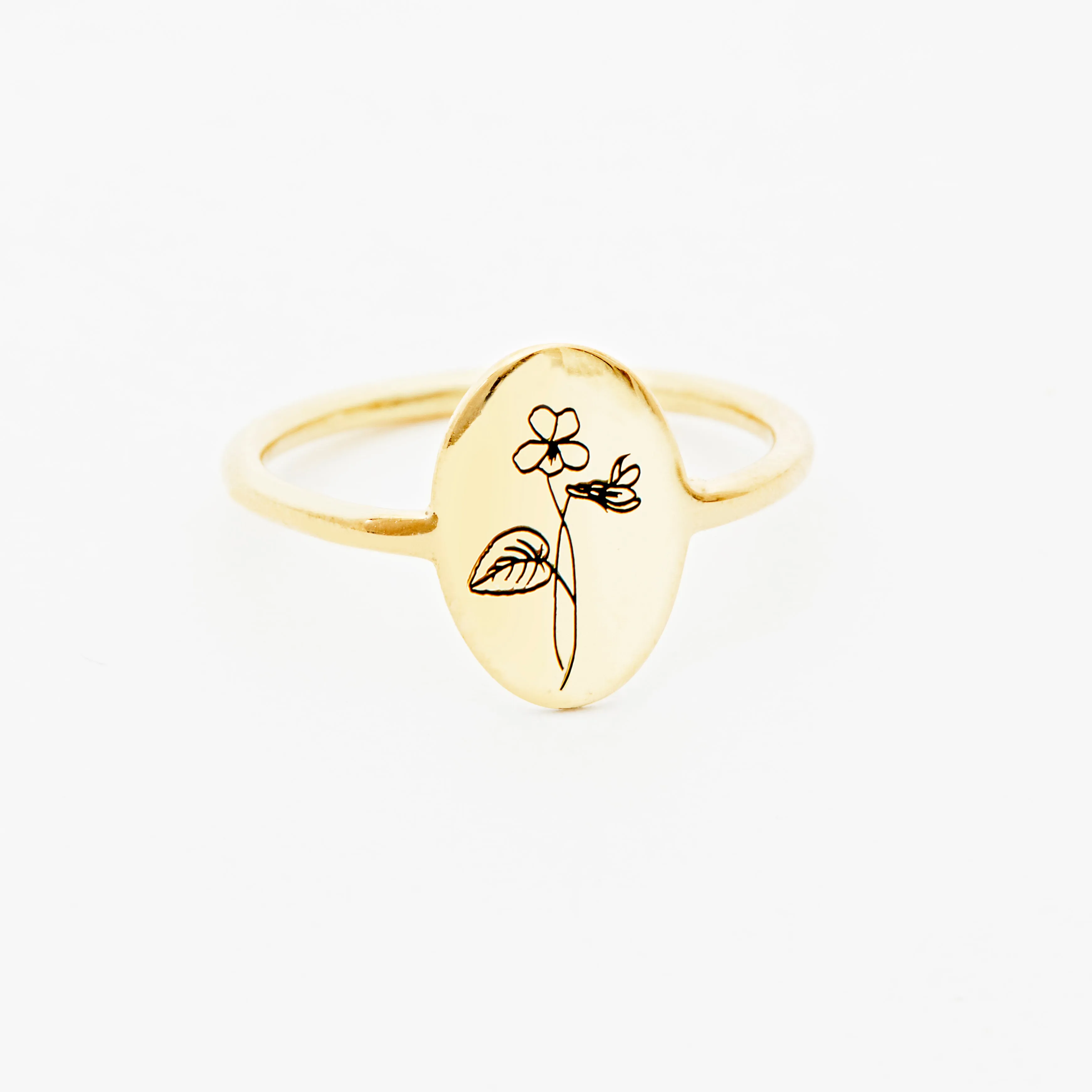Violet Ring - February Flower