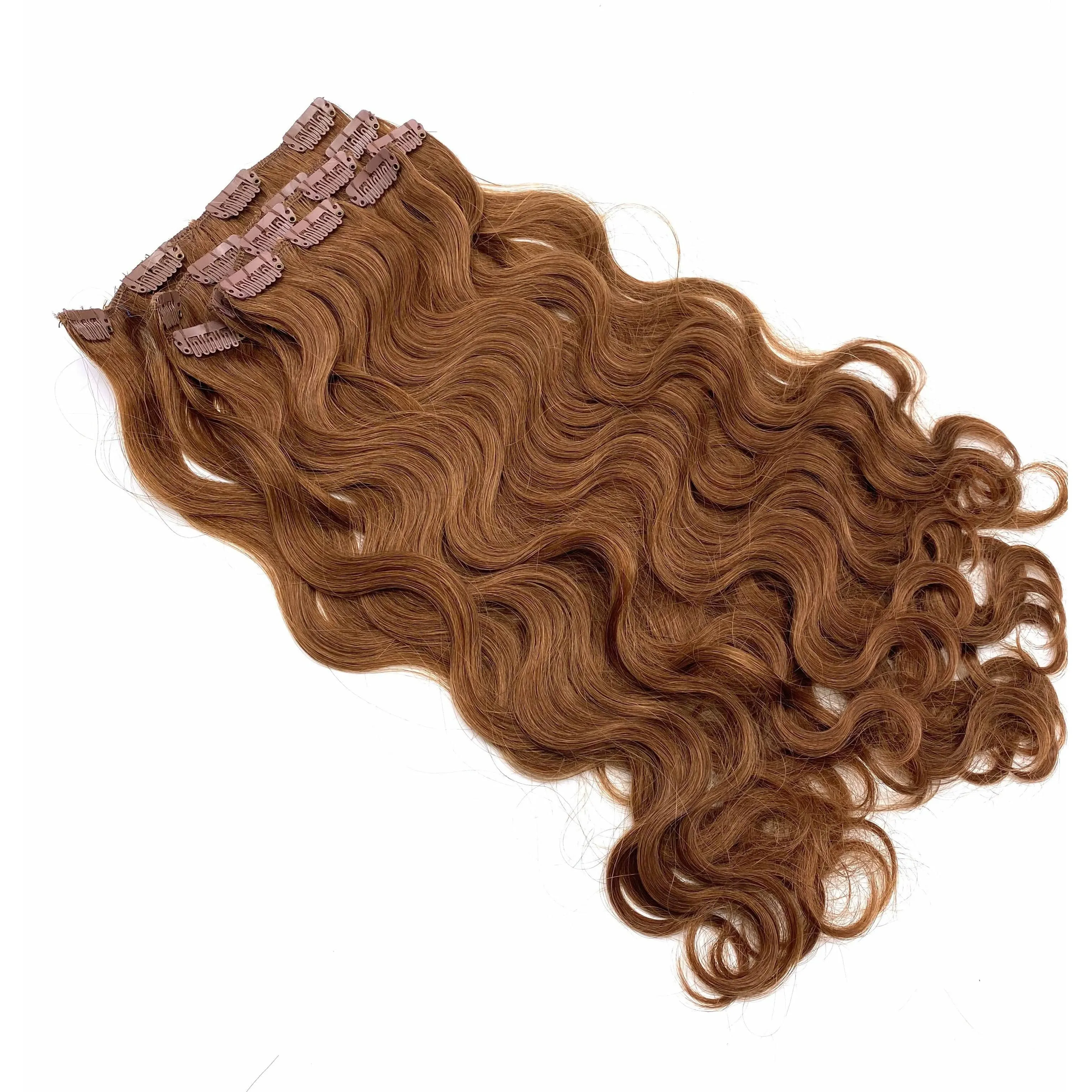 VIP Clip Extensions/ Body Wave  18" - ClipeX System