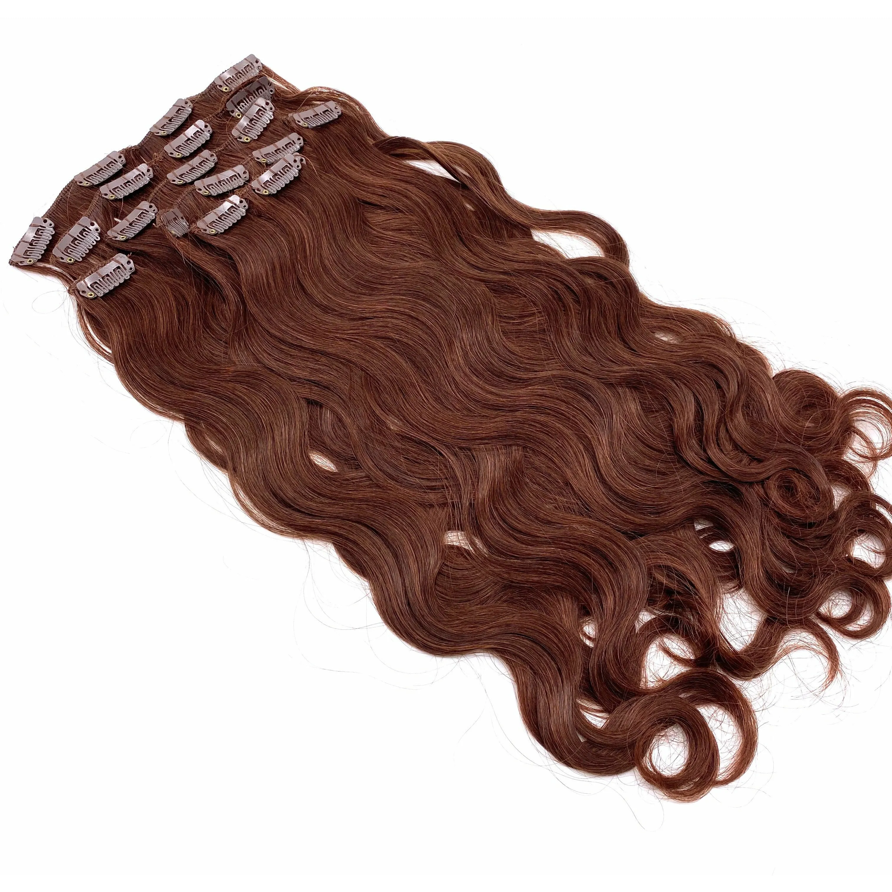VIP Clip Extensions/ Body Wave  18" - ClipeX System