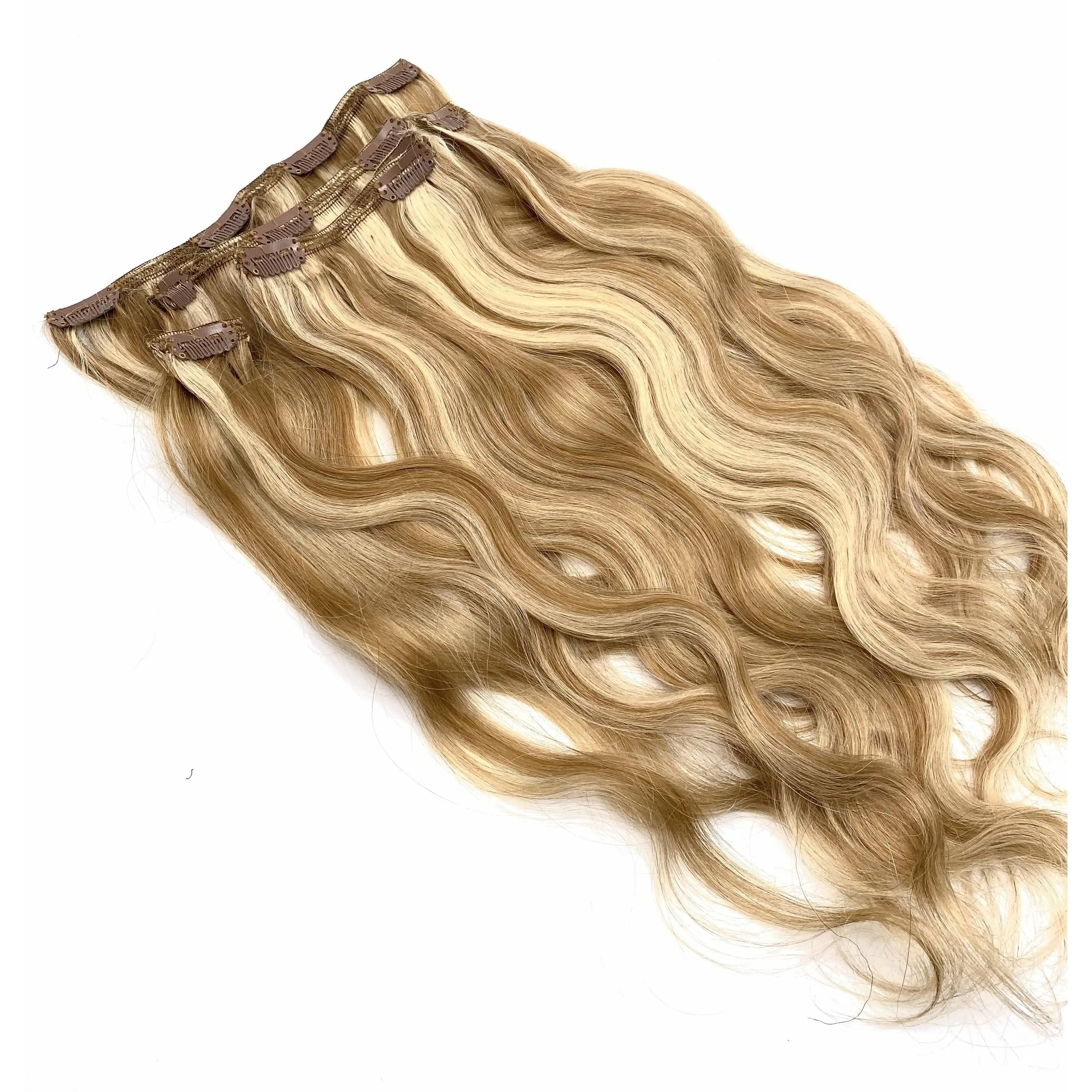 VIP Clip Extensions/ Body Wave  18" - ClipeX System