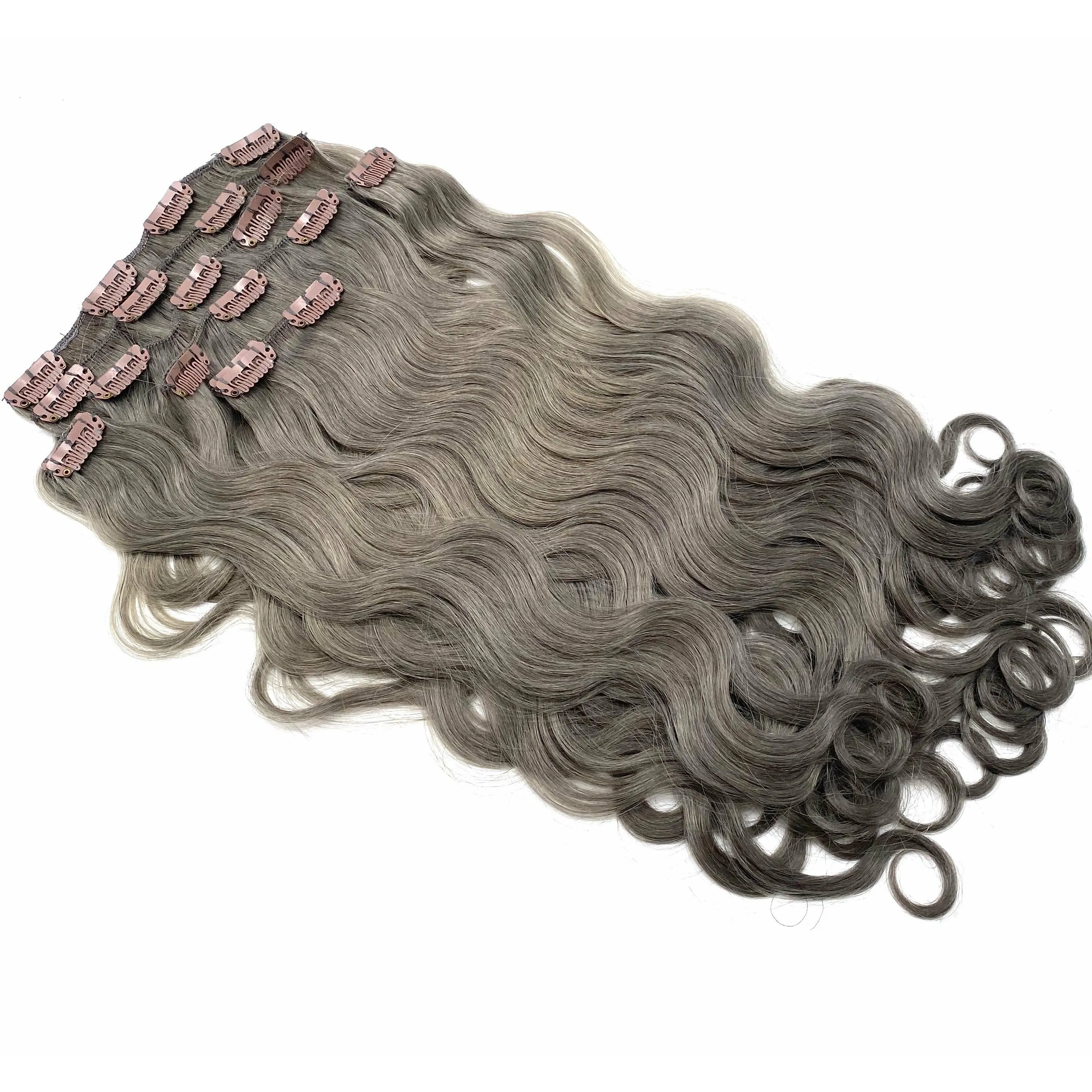 VIP Clip Extensions/ Body Wave  18" - ClipeX System