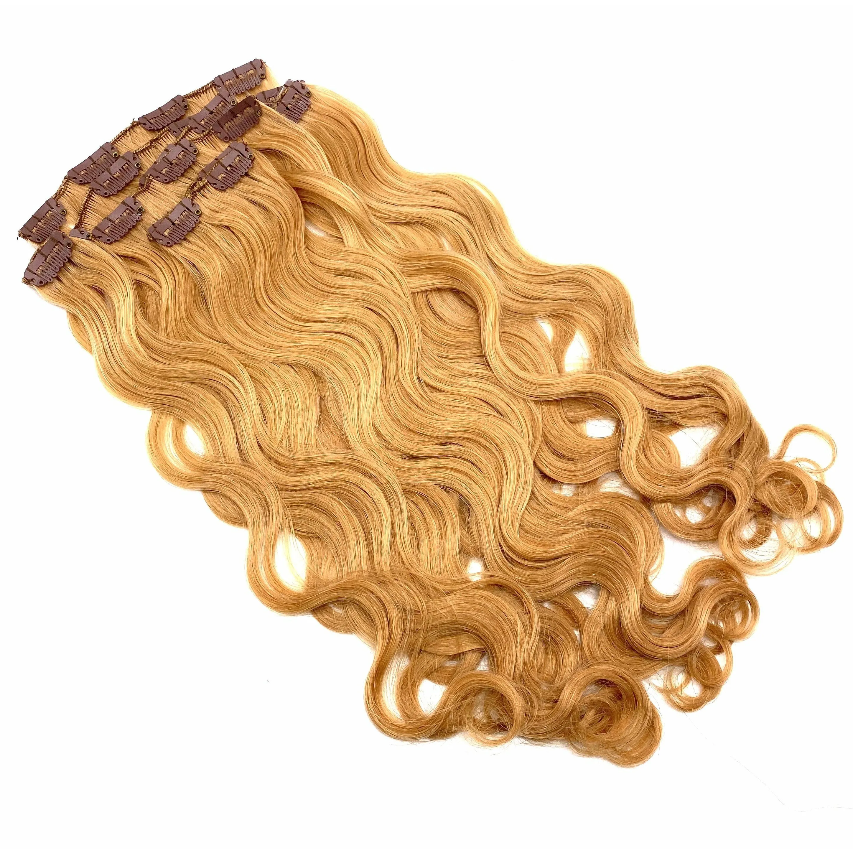 VIP Clip Extensions/ Body Wave  18" - ClipeX System