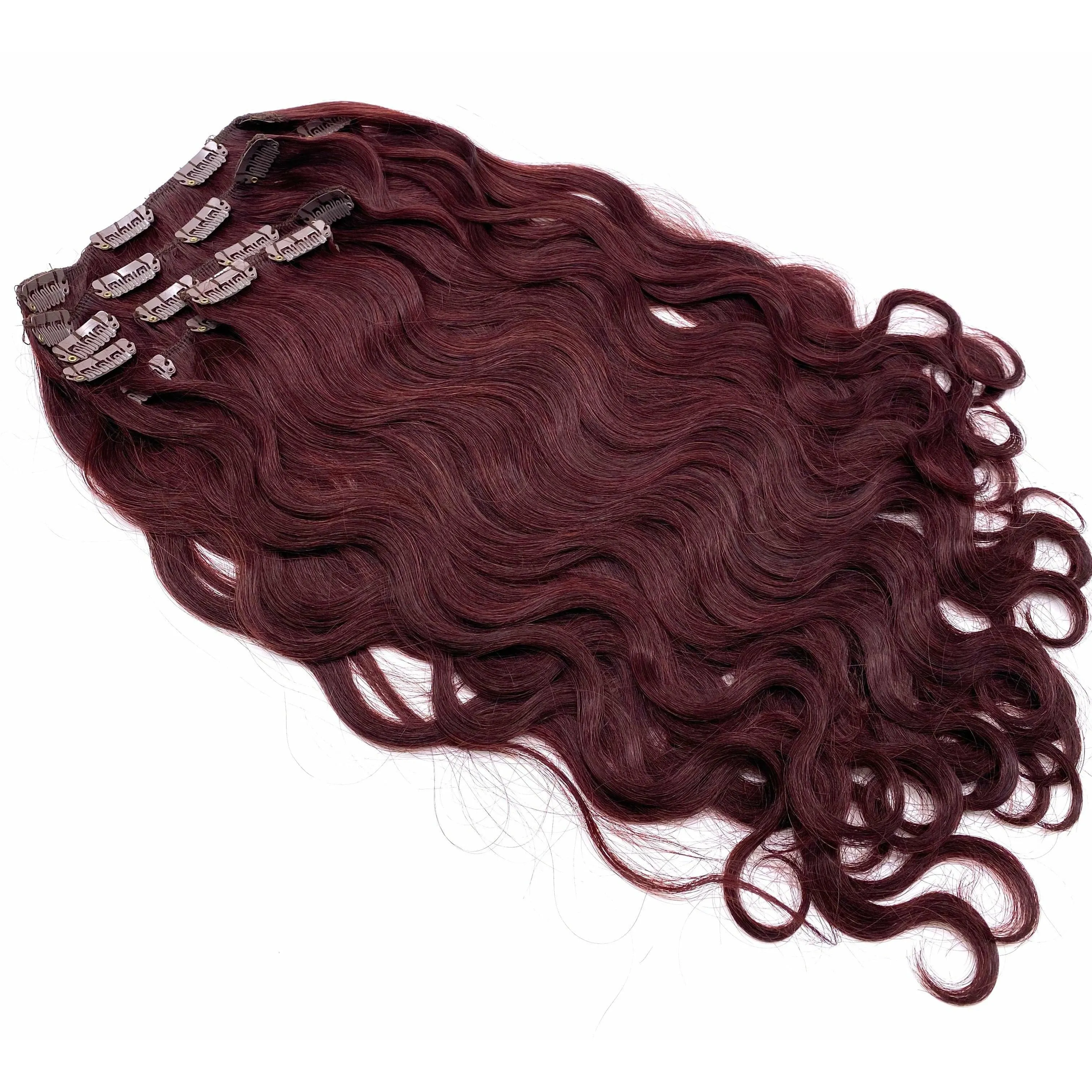 VIP Clip Extensions/ Body Wave  18" - ClipeX System