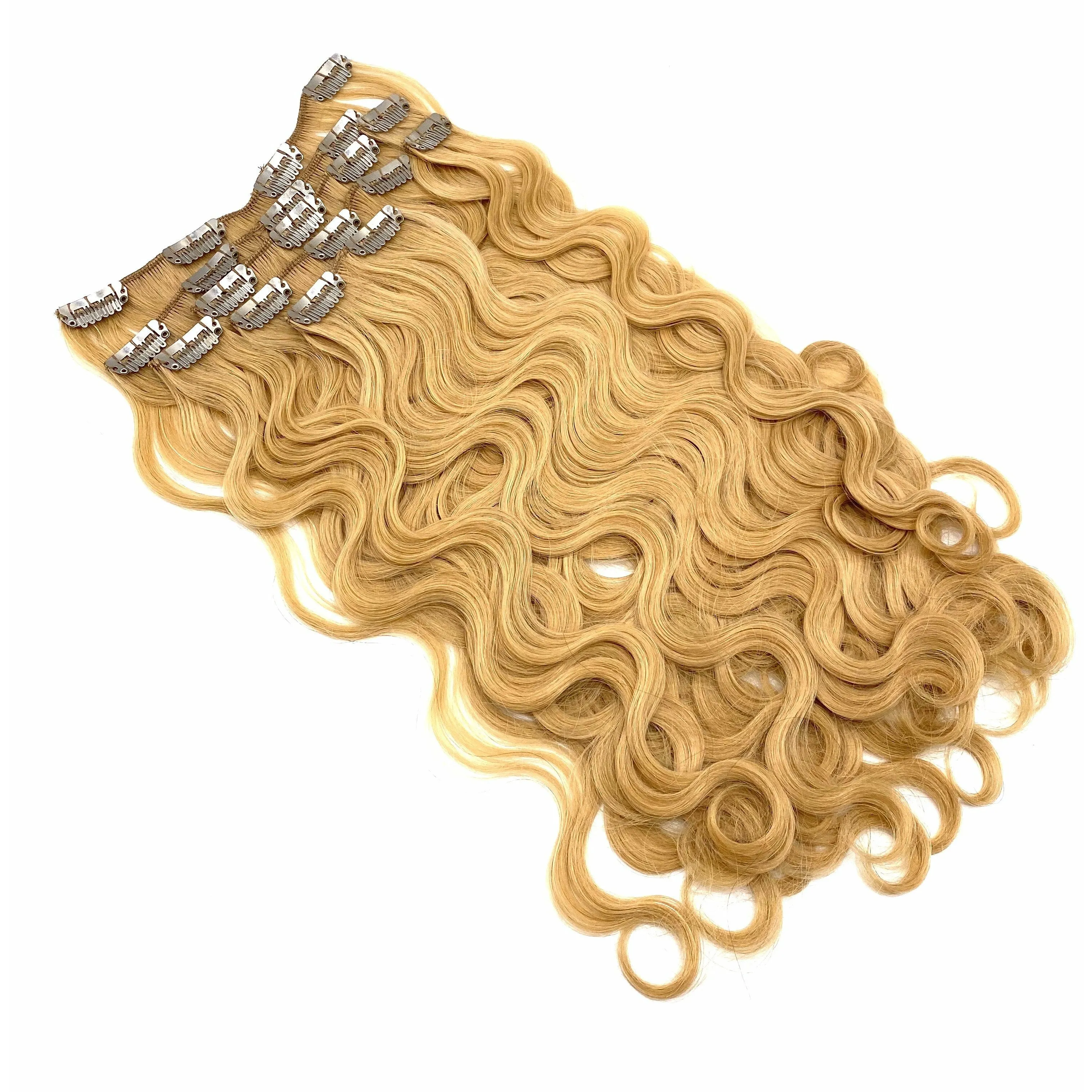 VIP Clip Extensions/ Body Wave  18" - ClipeX System