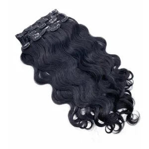 VIP Clip Extensions/ Body Wave  18" - ClipeX System