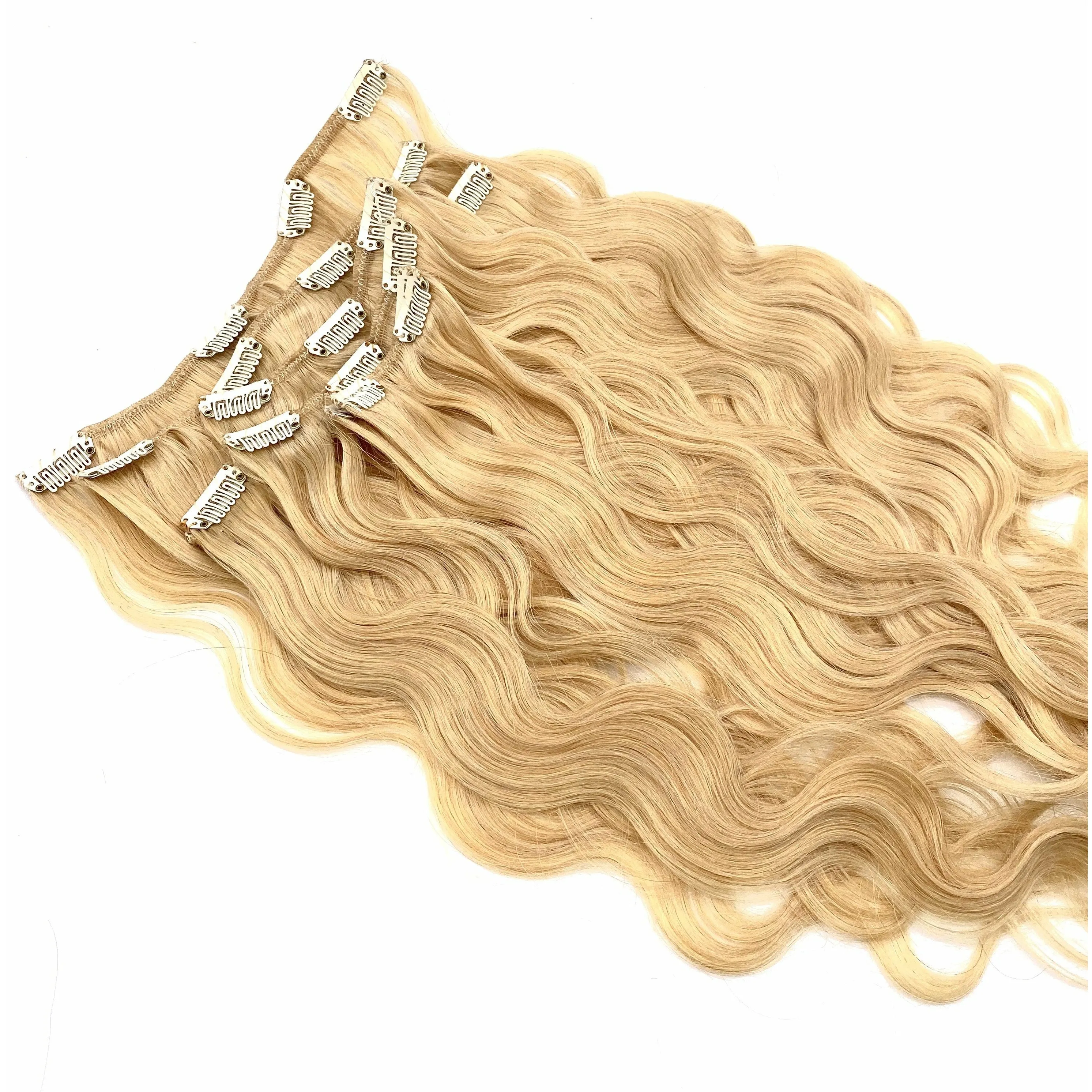 VIP Clip Extensions/ Body Wave  18" - ClipeX System