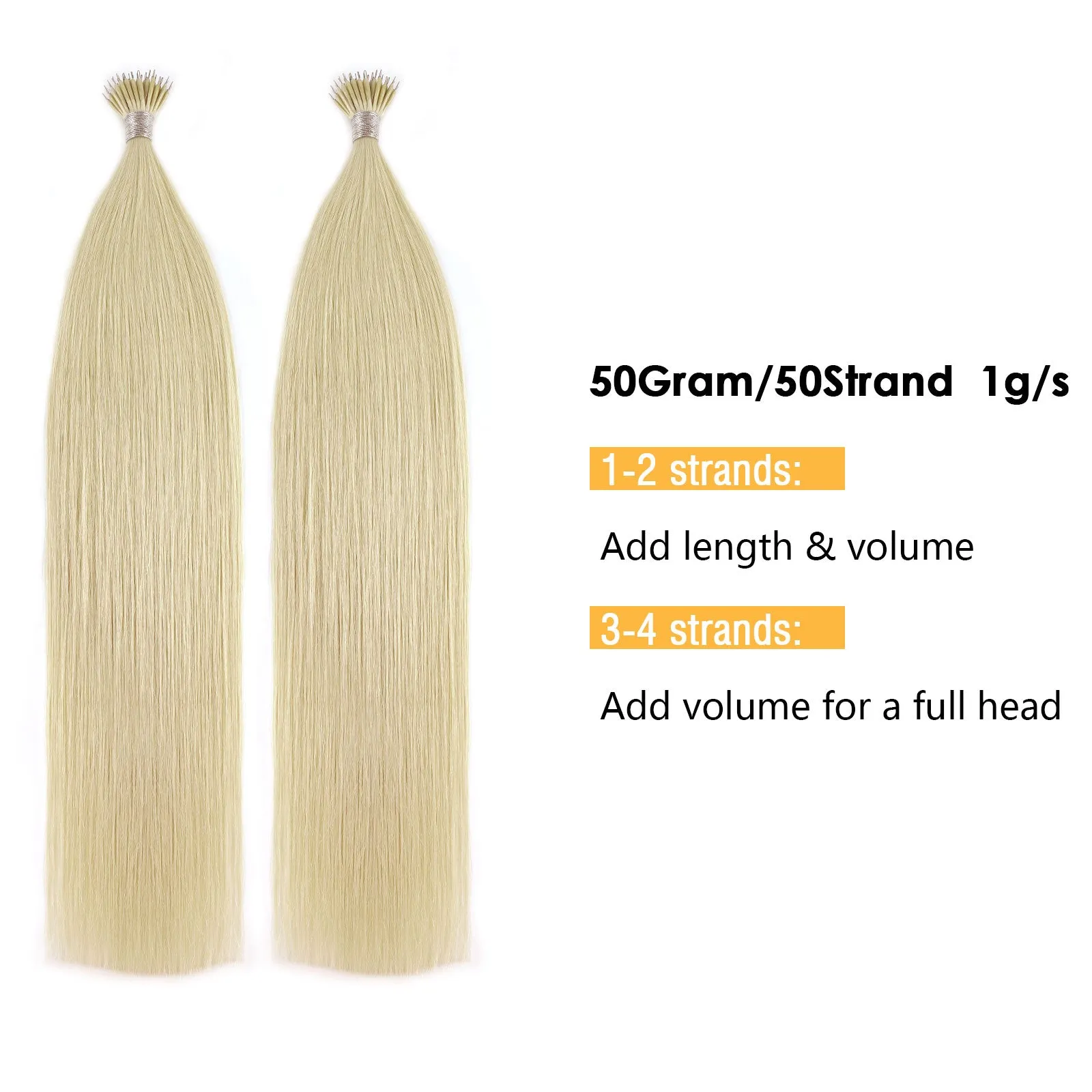 Virgin Nano Ring Hair Extensions 613# Beach Blonde