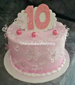 Wafer Flower Cake