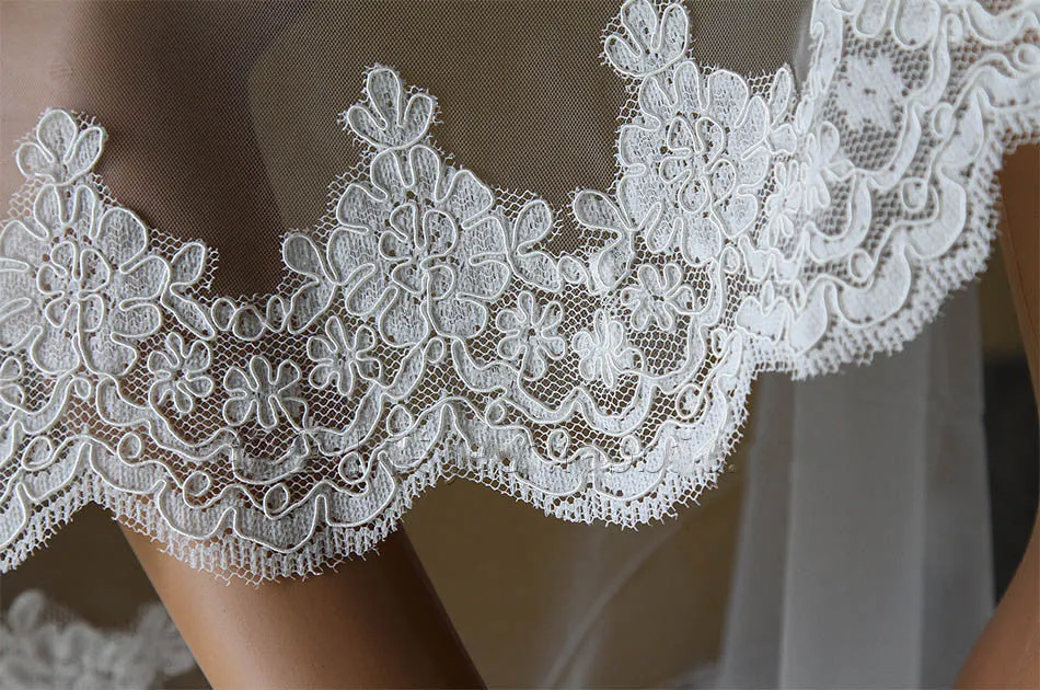 Waltz Length Lace Mantilla Wedding Bridal Veil VG1001