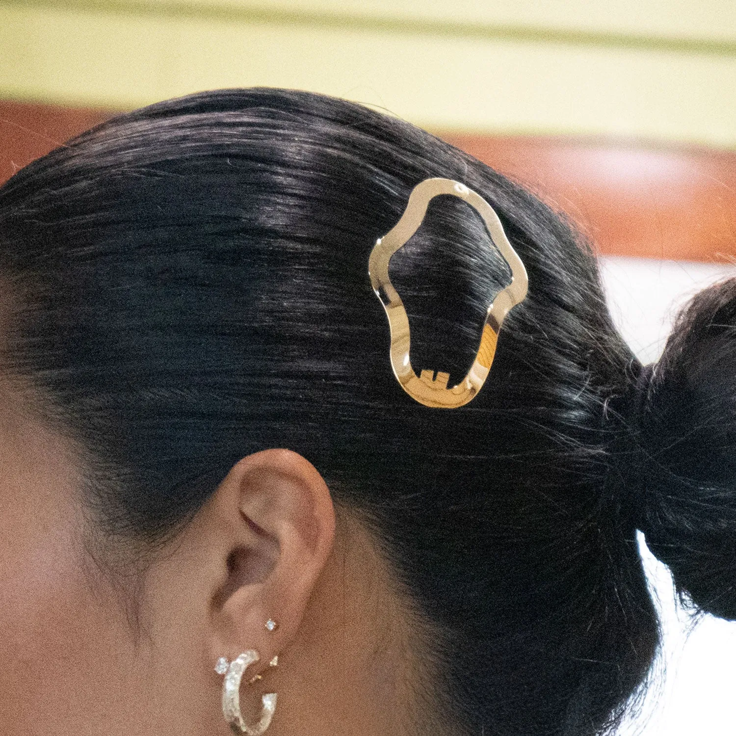 Wavy Cloud Metal Hair Clip