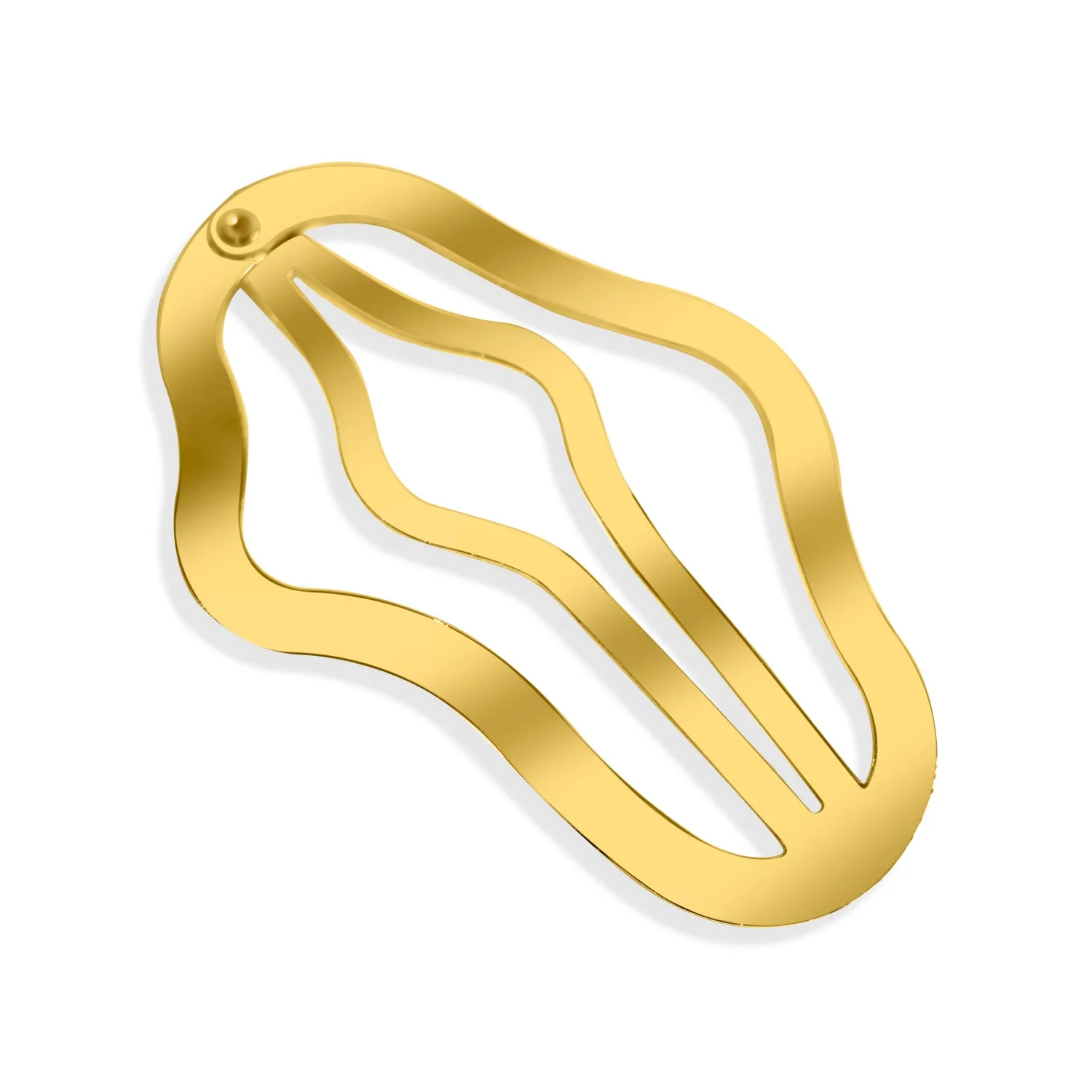 Wavy Cloud Metal Hair Clip