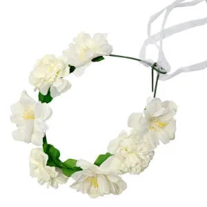White Flower Garland