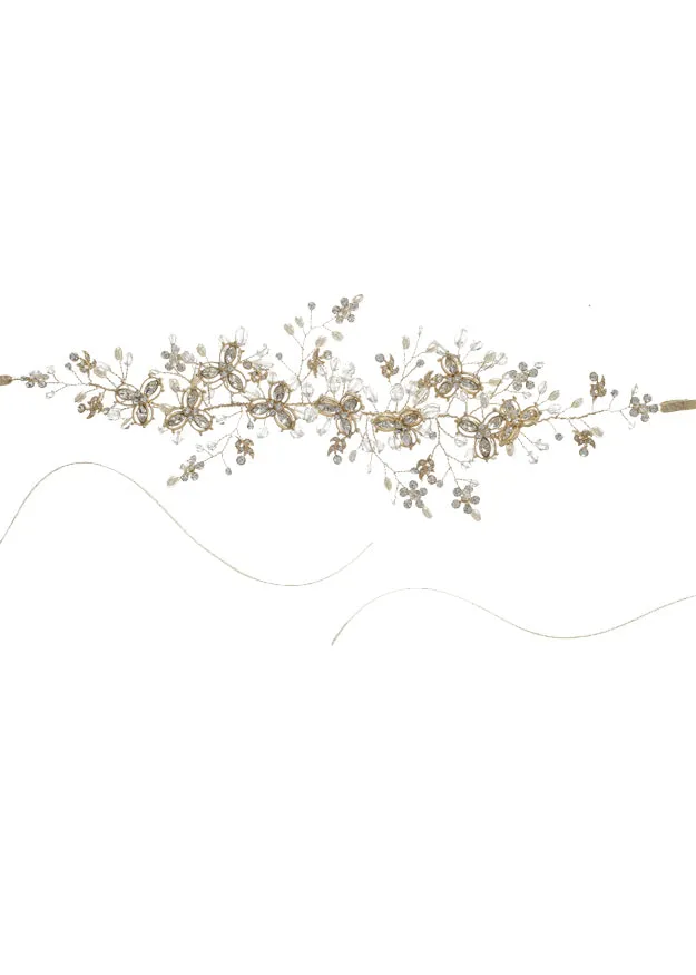 Wisteria Gold Band Hairpiece