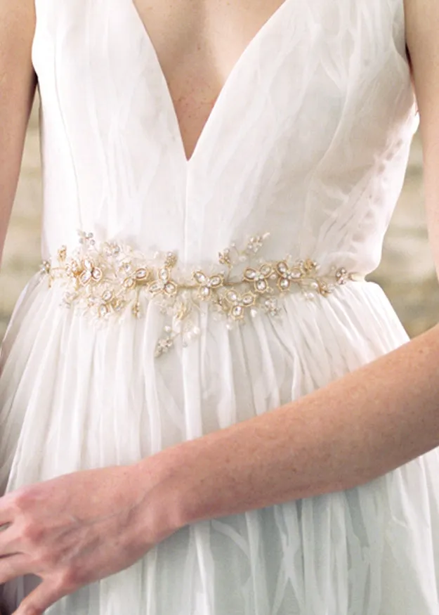 Wisteria Gold Band Hairpiece