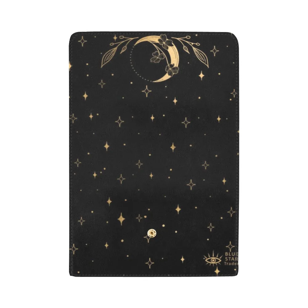 Witchy Moon Trifold Wallet Flowers & Leaves