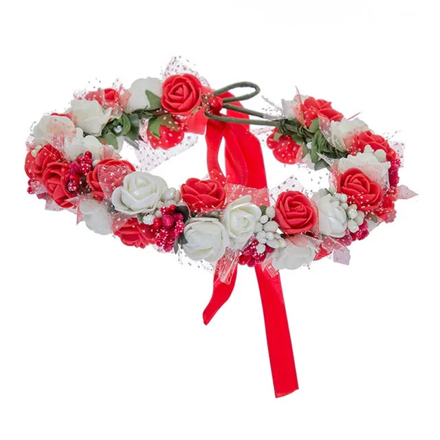 Women Bezel Flowers on Head