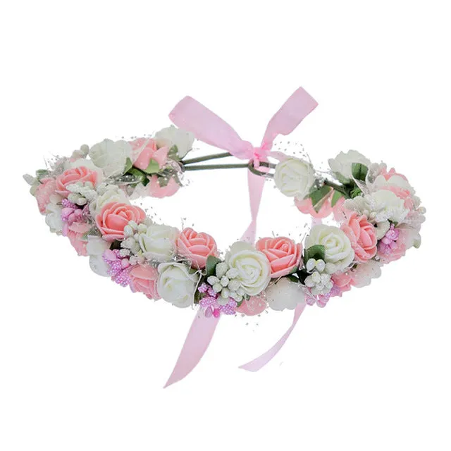 Women Bezel Flowers on Head