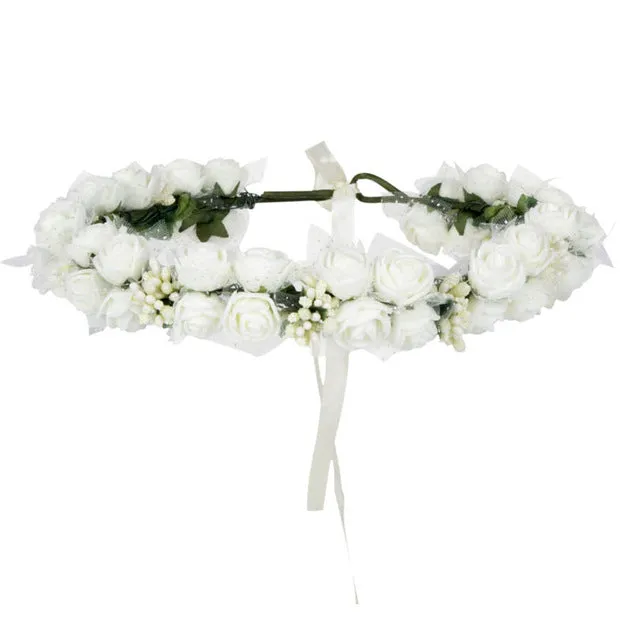 Women Bezel Flowers on Head