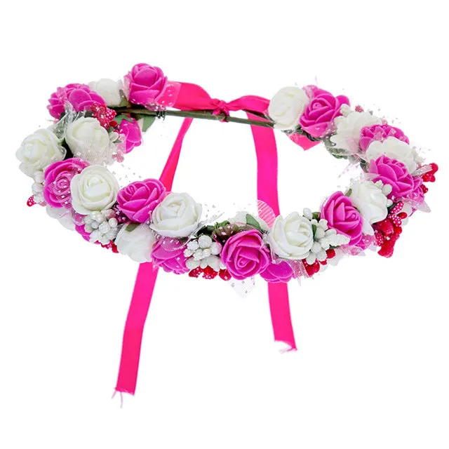 Women Bezel Flowers on Head