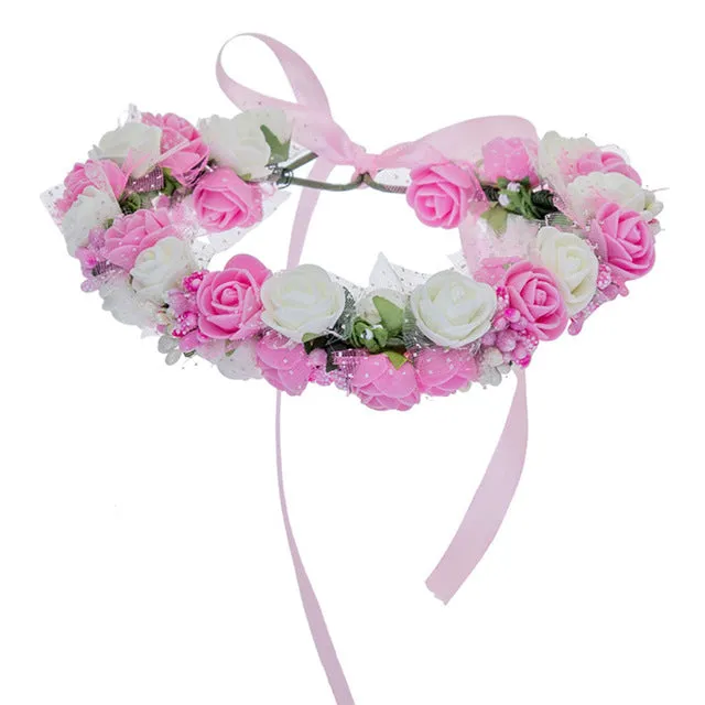 Women Bezel Flowers on Head