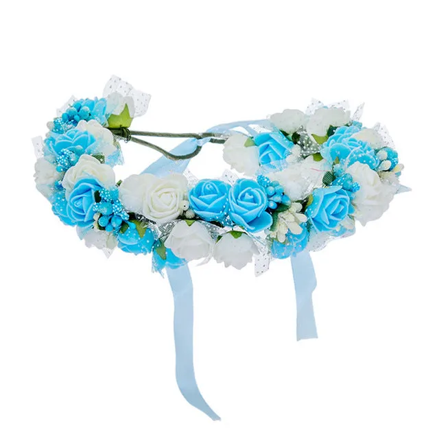 Women Bezel Flowers on Head