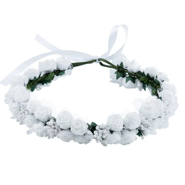 Women Bezel Flowers on Head